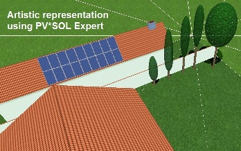 The Solar Design Company office visualised in PV*SOL Expert